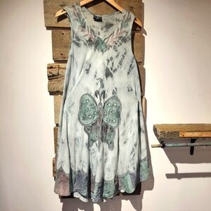 Shova Fashion Elegant Butterfly Print Dress